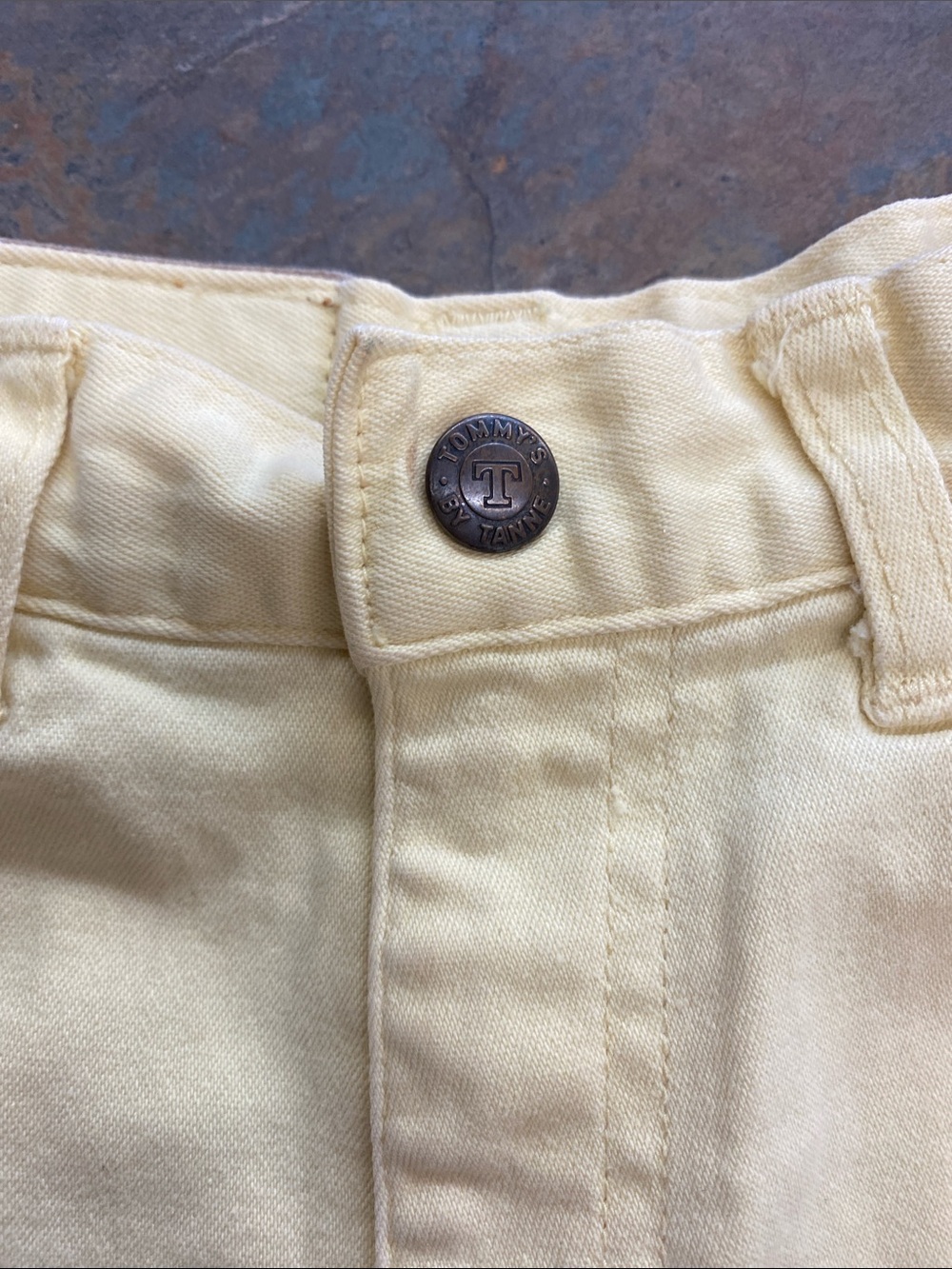 Vintage 70’s Tommy’s Yellow Denim Shorts - Picture 6 of 9